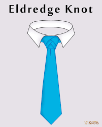 Loop the wide end through the neck loop of the tie. Eldredge Knot 101knots