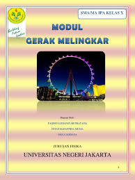 Kajian gerak melingkar pada sepeda sebagai rancangan bahan ajar fisika sma. Modul Cetak Gerak Melingkar
