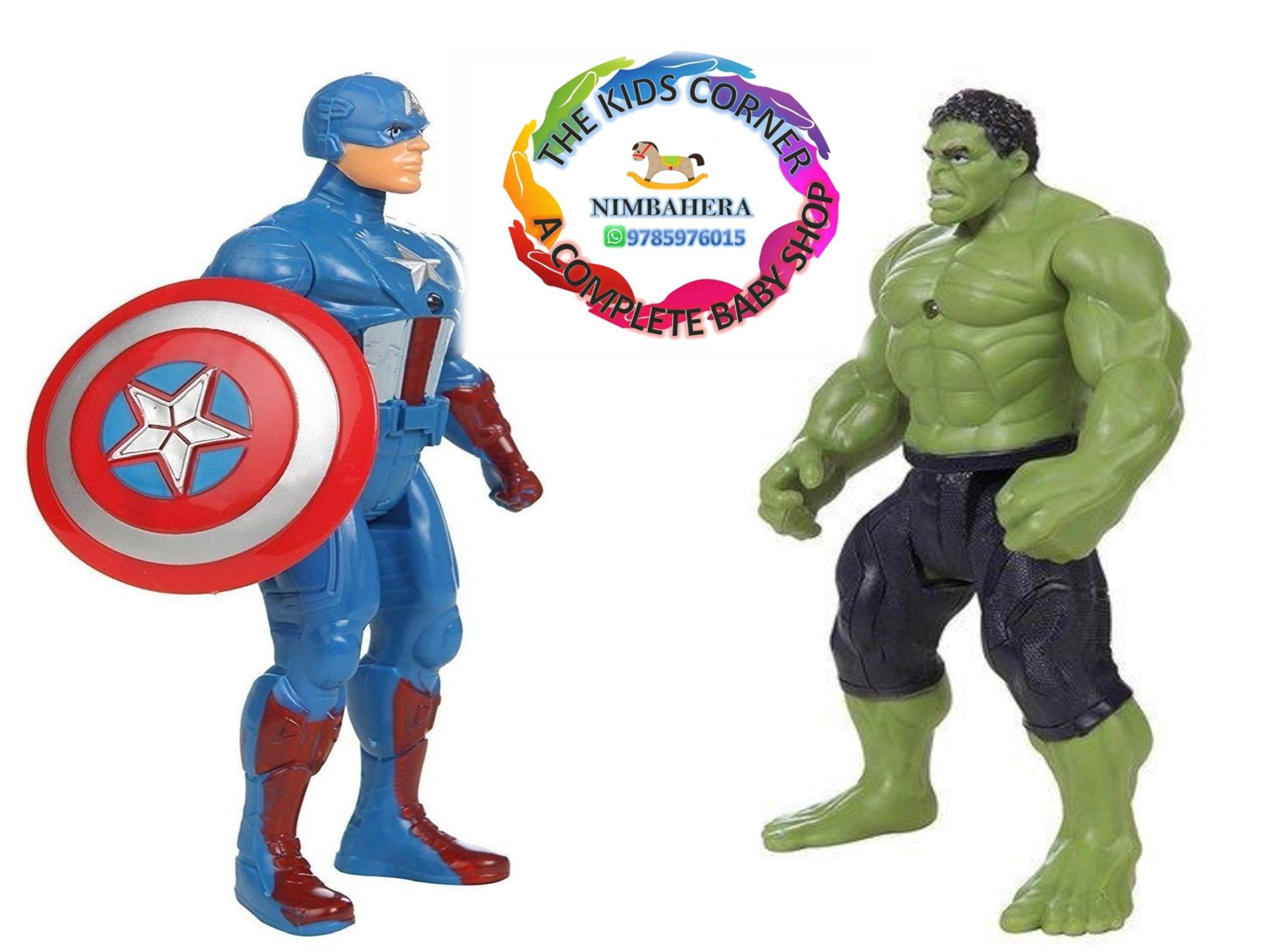 Caption America & Hulk Action Figures product image
