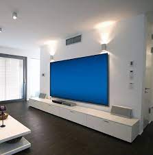 Best Buy Screen Innovations Black Diamond Zero Edge 80 Fixed Projector Screen Black Tbz80bd8 Home Cinema Room Home Theater Rooms Home Theater Seating