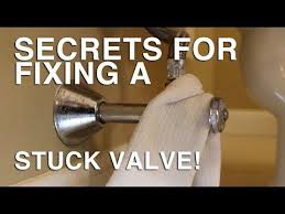 how to fix stuck bathroom water toilet
