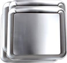 Ovente electric food buffet warmer stainless steel flat warming tray with adjustable temperature control & easy countertop heating for serving dinner, indoor holiday party & catering, silver fw170s. Maro Megastore Pack Of 4 9 X 9 304 Stainless Steel Satin Finish Traditional Square Trim Catering Plain Design Serving Tray Food Deco Plate Metal Steel Mirror Platter Party Tray Medium T747 4pk