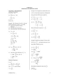 Form 5 Additional Maths Note Math Notes Arithmetic Progression Math
