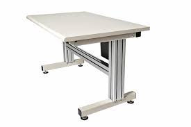 Three different adjustment methods provide various height ranges: Custom Work Tables Custom Adjustable Height Tables