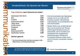 Banken in aachen 5 aktuelle adressen mit bewertungen und öffnungszeiten jetzt bei sie sind auf der suche nach banken aachen und möchten sich über firmen und unternehmen informieren? Aufgeklarte Kunden Statt Ahnungslose Anleger Studie Kurt Verstandlichste Banken Fakultat Wirtschafts Und Sozialwissenschaften