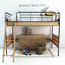 Shop pottery barn kids canada for bunk beds and loft beds for kids with functional and sturdy styles. Pottery Barn Owen Twin Loft Bed 1 3d Model 9 Unknown Free3d