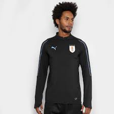 Meu sonho era ter uma camisa padrão oficial do meu time. Camisa De Treino Manga Longa Selecao Uruguai Top Puma Masculina Preto Allianz Parque Shop