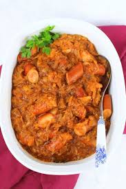 Slow Cooker Croatian Szekely Goulash Slow Cooker Goulash Recipes Bean And Sausage Soup Saurkraut Recipes