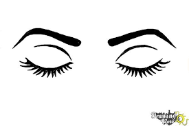 How To Draw Closed Eyes - Drawingnow