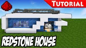 The house has a defense against enemies (mobs) and anti gamers trolls. Minecraft How To Build A Modern Redstone House Tutorial Download Minecraft House Tutorials Minecraft Houses Minecraft House Designs