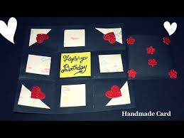 Sticking multiple bits of glitter randomly also increase the charm of the greeting card. Diy Mini Birthday Card Cute And Easy Pop Up Greeting Card For Boyfriend Girlfriend