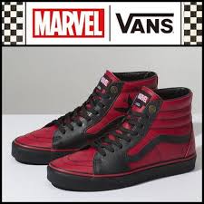 話題 人気サイズ完売前に vans x marvel deadpool sk8 hi vans vans shoes women vans converse shoes