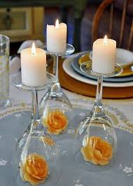 Dining Room Dining Room Candle Holder Centerpieces Creative Wine Glasses Candle Hold Wine Glass Centerpieces Glass Wedding Centerpieces Glass Centerpieces