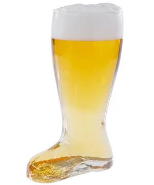 Glass Das Beer Boot: 48 ounce Hand-blown German Beer Boot