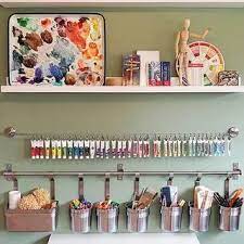 27 Exclusive Wall Shelf Ideas Bedroom Livingroom Diy Undertv Bathroom Kitchen Office Kids R Art Studio Room Art Studio At Home Art Studio Organization