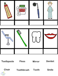 Wordmatchactivity Jpg 2550 3300 Childrens Dental Health Family Dental Care Dental Health Month