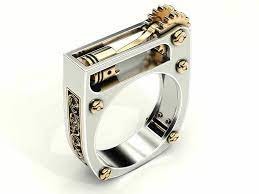 Steampunk Band Gears Ring For Men Steam Punk Wedding Ring Mens Cog Machinery Mechanic Ring Gift For Engineer Gifts In 2021 Women Rings Rings For Men Mens Gold Rings