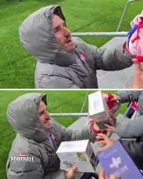 The Sun - Antoine Griezmann just went full Antoine Griezmann! 😳 The  Frenchman left fans stunned after being spotted swapping his match worn  shirt with a famous fan - for a rare
