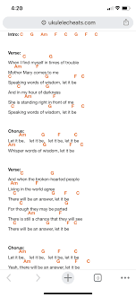 the beatles let it be ukulele chords ukulele cheats ukulele chords songs ukulele chords uke songs