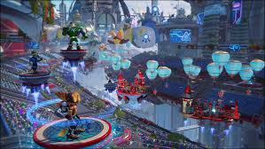 In the announcement trailer, ratchet and clank are seen running through rifts that take them through several planets. Mdurnviw0jubwm