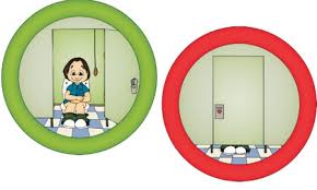Für das basteln von einem helm wird ein alter. Toilettenampel Zaubereinmaleins Designblog