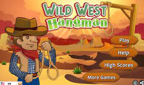 Play Wild West Hangman Game Http Bit Ly 1ztss9v Flash Games For Kids Hangman Game Play Online