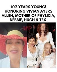 102 never looked so radiant ✨ Happy Birthday to the phenomenal Vivian Ayers  Allen — a mother, a matriarch, and a legend. 🌹 #102YearsYoung