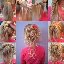 Here Is A Nice Diy Tutorial On How To Make A Cute Hairstyle For Girls It Combines Braids And Curls To Create An Ele Hair Styles Girl Hairstyles Long Hair Girl