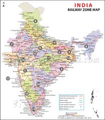 India Railway Zonal Map Indian Railway Zones