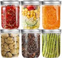 Wide Mouth Glass Mason Jars 16 oz, 6 Pack Glass Canning Jars with Metal  Airtight Lids and Bands and Measurement Marks, for Canning, Preserving, ...