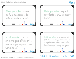 › ice breakers for high schoolers. Would You Rather Get To Know You Icebreakers For Back To School Signup Com