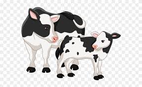 Download Illustration Of Cute Cow Mother With Baby Calf Cow Calf Clipart Free Transparent Png Clipart Images Download