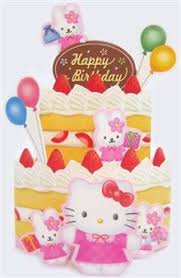 Birthday Cake And Balloons And Gifts Hello Kitty Birthday Cake With Balloon Pop Up Greeting Card Birthday Premium Greeting Cards Gift Hello Kitty Birthday Hello Kitty Birthday Cake Birthday Greeting Cards