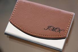 Personalized piano finished rosewood desk nameplate. Business Card Holder Personalized Leather Card Case Custom Engraved Business C Leather Business Cards Personalized Gifts For Her Leather Business Card Holder