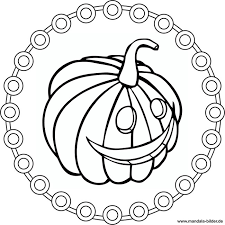 Kurbisgesicht Mandala Ausmalbild Zum Gratis Download
