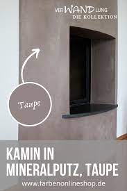 Wandgestaltung In Taupe Mineralputz Als Wohngesunde Oberflache Im Wohnzimmer Wandfarbe Taupe Wand Wandgestaltung