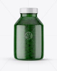 Green Pills Bottle Mockup In Bottle Mockups On Yellow Images Object Mockups
