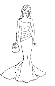 Barbie Fashion Coloring Page Only Coloring Pages Barbie Coloring Pages Barbie Drawing Princess Coloring Pages