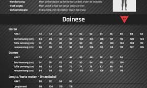 Clean Dainese Jacket Size Chart 2019