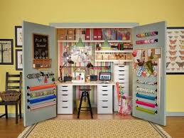 If your craft room has a closet, use it to store large items and unsightly bits and pieces that could make your space feel cluttered. How To Create An Ikea Closet Craft Room Scrap Booking