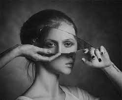 Surreal Self Portrait With A Mirror Shard Portraitphotography Portraitphotography Abstract Portr Reflection Photography Mirror Photography Surreal Portrait