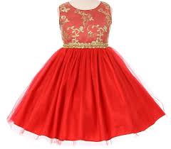 Shimmery Red Gold Flower Girl Dress In Redthis Is A Darling Dress For Any Special Occ Red Flower Girl Dresses Gold Flower Girl Dresses Flower Girl Dress Lace