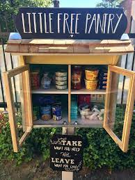 The little free pantry at sterling oaks keeps food, vegetables and sometimes even milk inside cardboard boxes and coolers perched atop a portable table on the sidewalk in conschetta moore, 38, had always wanted to start a pantry but held off because she didn't know how to go about it. Little Free Pantries Filling Gaps In Community Need Cheyenne Edition Gazette Com