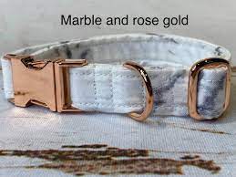 Dog Collar Adjustable Collar Metal Buckle Martingale Etsy Metal Buckles Rose Gold Hardware Martingale