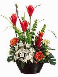 A Silk Flower Depot Blog Modern Tropical Wedding Silk Flower Arrangements Flower Arrangements Beautiful Flower Arrangements