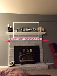 How to upgrade a mantel, hearth, and surround | this old house. Remove Some Brick Lower Mantle For Tv Mount