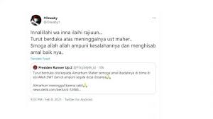 Kabar tersebut pertama kali dibenarkan oleh tim kuasa hukum dari ustadz maaher sendiri. Nl9rlphas77xzm