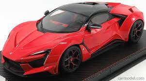 Fronti Art Sa003 06 Scale 1 18 W Motors Fenyr Supersport 2016 Con Vetrina With Showcase Red Black Supersport Black And Red Super Cars