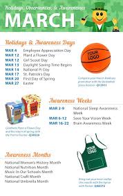 Holidays Awareness Dates In March Plan Your Promotions Weird Holidays National Holiday Calendar Holiday Calendar