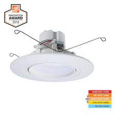Made of aluminum and plastic, these materials can be used safely with indoor or outdoor lighting. 4 Pack Halo Led Retrofit Recessed Lighting 5 6 4000k Dimmable 10 Watt Lamps Lighting Ceiling Fans Patterer Ceiling Fixture